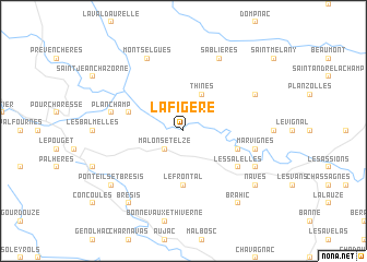 map of Lafigère