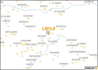 map of La Fila