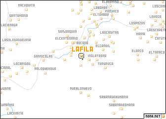 map of La Fila