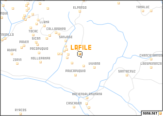 map of La File