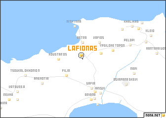 map of Lafiónas