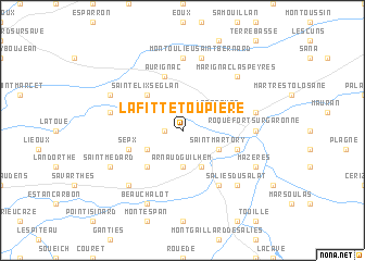 map of Lafitte-Toupière