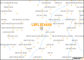 map of La Flachère