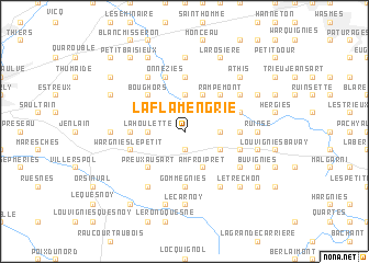 map of La Flamengrie