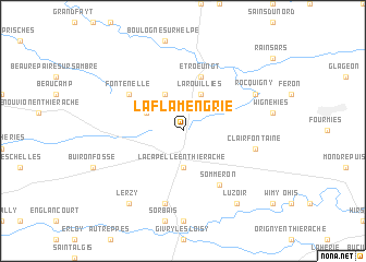 map of La Flamengrie