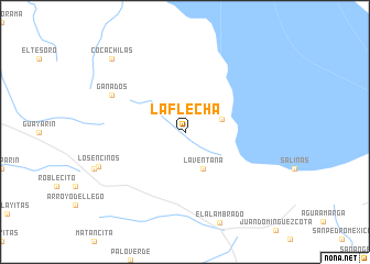map of La Flecha