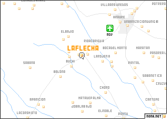 map of La Flecha