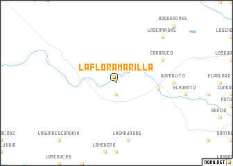 map of La Flor Amarilla