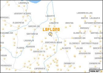 map of La Flora