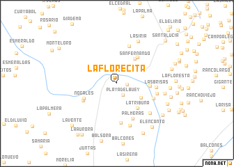 map of La Florecita