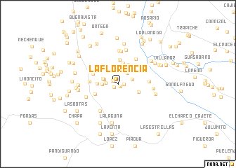 map of La Florencia