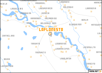 map of La Floresta