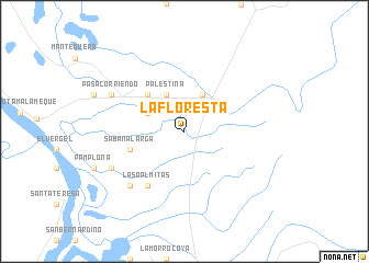 map of La Floresta