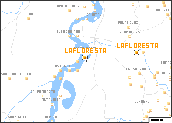 map of La Floresta