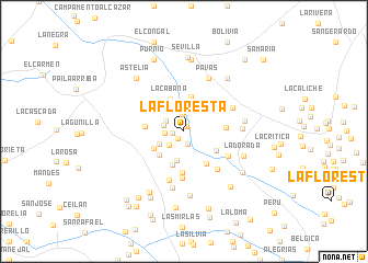 map of La Floresta