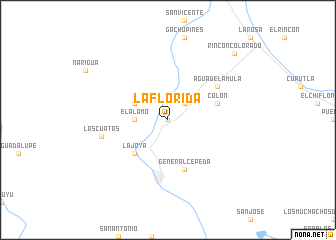 map of La Florida