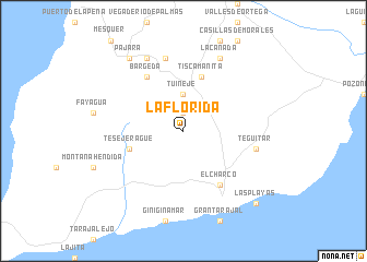map of La Florida