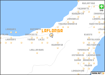 map of La Florida