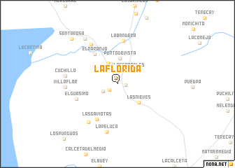 map of La Florida