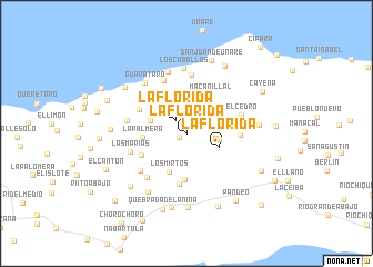 map of La Florida