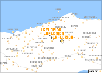 map of La Florida