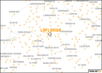 map of La Florida