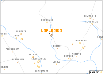 map of La Florida