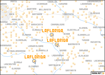 map of La Florida