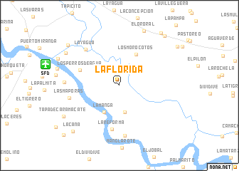 map of La Florida