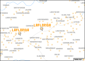 map of La Florida