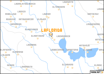 map of La Florida