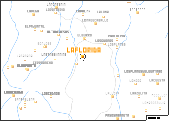 map of La Florida