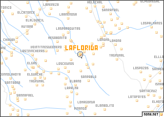 map of La Florida