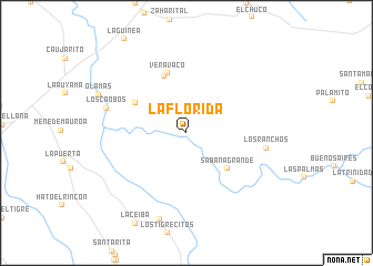 map of La Florida