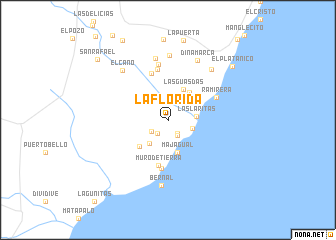 map of La Florida