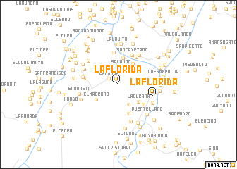 map of La Florida