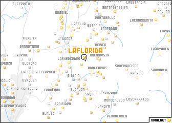 map of La Florida