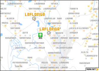 map of La Florida