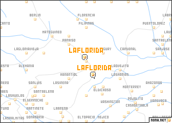 map of La Florida