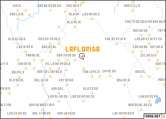 map of La Florida