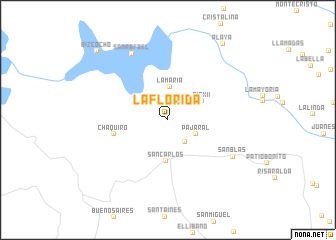 map of La Florida