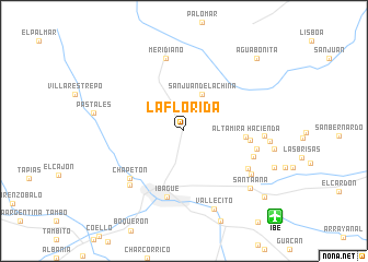 map of La Florida