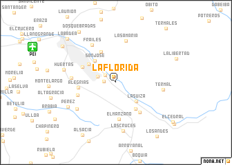 map of La Florida