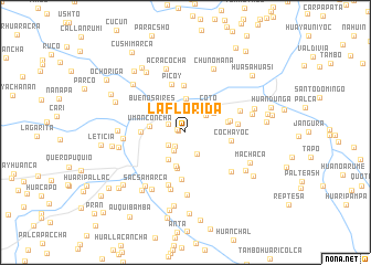 map of La Florida