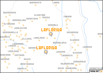 map of La Florida