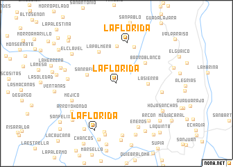 map of La Florida