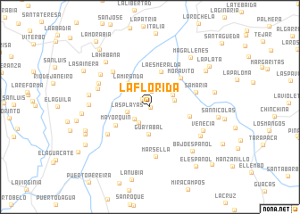 map of La Florida