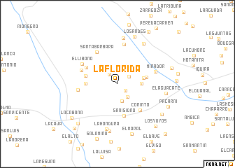 map of La Florida