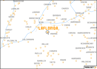 map of La Florida