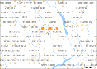 map of La Florida